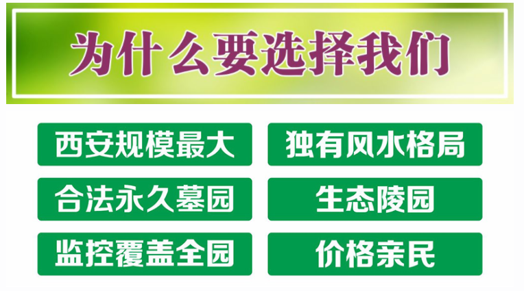 西安壽陽山墓園全程陪同解答，根據客戶需求制